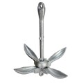 Extreme Max Extreme Max 3006.6663 BoatTector Galvanized Folding/Grapnel Anchor - 7 lbs. 3006.6663
